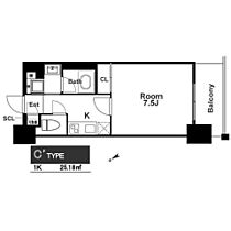 大阪府大阪市西区本田１丁目（賃貸マンション1K・9階・25.18㎡） その2