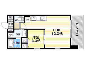 大阪府大阪市西区新町４丁目（賃貸マンション1LDK・7階・34.03㎡） その2