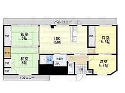 クレイバーハイツ本庄 4LDKの間取図画像