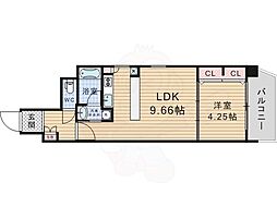 ラクラス江戸堀 6階/-