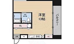 Apt.新梅田 ワンルームの間取図画像