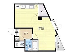 リレイション野田 ワンルームの間取図画像