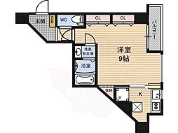 studioapt.ウッドハウス 1Kの間取図画像