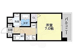 S-RESIDENCE福島Grande 1Kの間取図画像
