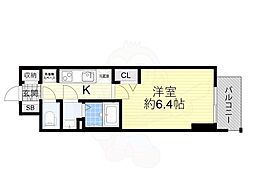 プレサンス福島吉野MENAGE 1Kの間取図画像