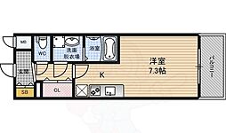 エスリード梅田西第5 ワンルームの間取図画像