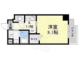 マルセイ玉川マンション 1Kの間取図画像