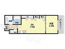 アーバネックス福島 1DKの間取図画像