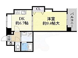 ビバーチェサギス 1DKの間取図画像