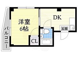 SUNS本庄公園 1DKの間取図画像