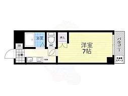 エスポアールノダ 1Kの間取図画像