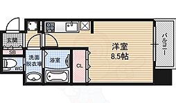 ファーストステージ福島パークサイド ワンルームの間取図画像