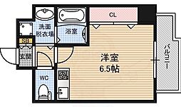 ラフィーネサンアイ ワンルームの間取図画像
