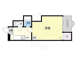 リレイション野田 1Kの間取図画像