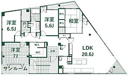 カンプリ城北ビルの間取図画像