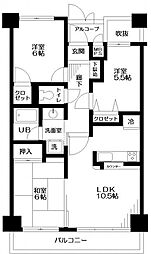 日神パレス川口 3LDKの間取図画像