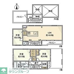 大森西戸建 3LDKの間取り