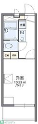 レオパレス仲宿 2階1Kの間取り