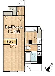 KDXレジデンス品川シーサイド 8階1DKの間取り