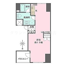 Ｓｔｅｌｌａ池上 7階ワンルームの間取り