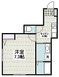 Ｆｅｌｉｚ　Ｔｉｅｍｐｏ 102 1階1Kの間取り