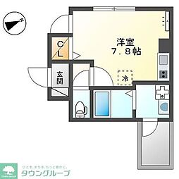 Ｆａｍｉｌｉｅ　Ｓｕｙａｍａ 2階ワンルームの間取り