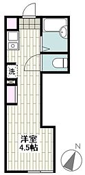 MELDIA池上 ワンルームの間取図画像