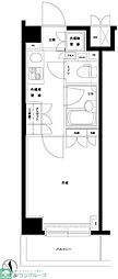 ルーブル目黒不動前 1Kの間取図画像