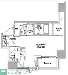 ザ・パークハビオ蒲田 ワンルームの間取図画像