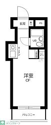 スカイコート蒲田 ワンルームの間取図画像