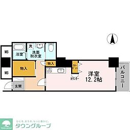 品川シーサイドビュータワー2 ワンルームの間取図画像