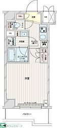 ルーブル本羽田 1Kの間取図画像