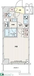 ルーブル本羽田 1Kの間取図画像