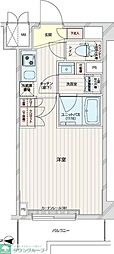 ルーブル本羽田 1Kの間取図画像
