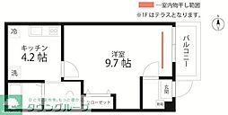 QUIET CRAB HOUSE mix 羽田(仮) 1Kの間取図画像