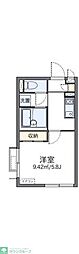レオネクストドミール羽田 1Kの間取図画像