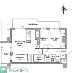 COMFORIALIV大森西 3LDKの間取図画像