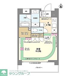 スタイリオ蒲田 1Kの間取図画像