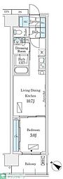 ロイヤルパークス有明 1LDKの間取図画像