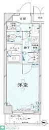 ルーブル都立大学2 1Kの間取図画像