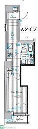 プレール・ドゥーク池上II 1Kの間取図画像