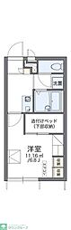 レオパレスシーガル大森 1Kの間取図画像