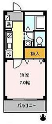 アトリオトモ弐番館 1Kの間取図画像