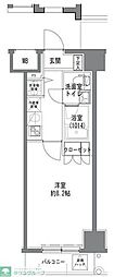 TLRRESIDENCEOTORII 1Kの間取図画像