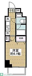 クレヴィアリグゼ南品川 1Kの間取図画像