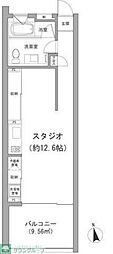 パークジオ学芸大学 ワンルームの間取図画像