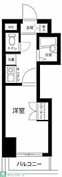 ロイヤルパレス目黒 1Kの間取図画像