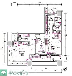 都営三田線 目黒駅 徒歩1分の賃貸マンション 1階2LDKの間取り