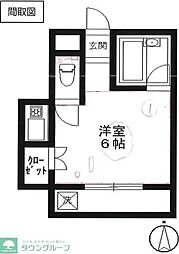 JR山手線 大崎駅 徒歩6分の賃貸マンション 2階ワンルームの間取り