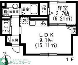 間取図画像 1LDK